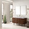 James Martin Vanities Amberly 60in Double Vanity, Mid-Century Walnut w/ 3 CM Carrara Marble Top 670-V60D-WLT-3CAR - alternate 2